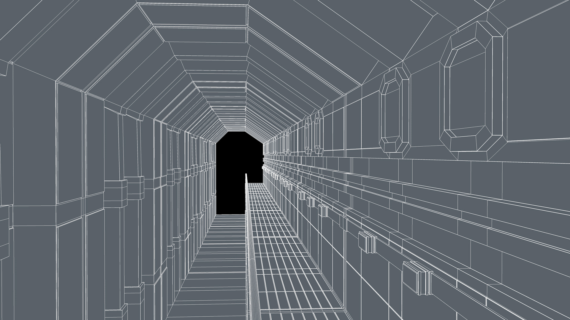 Sci Fi Tunnel 3D model_11