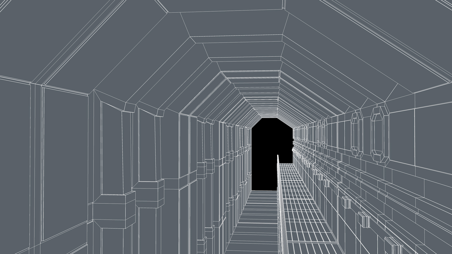 Sci Fi Tunnel 3D model_13