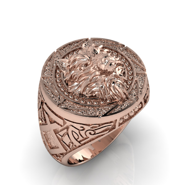 Wolf Ring 3D print model_9