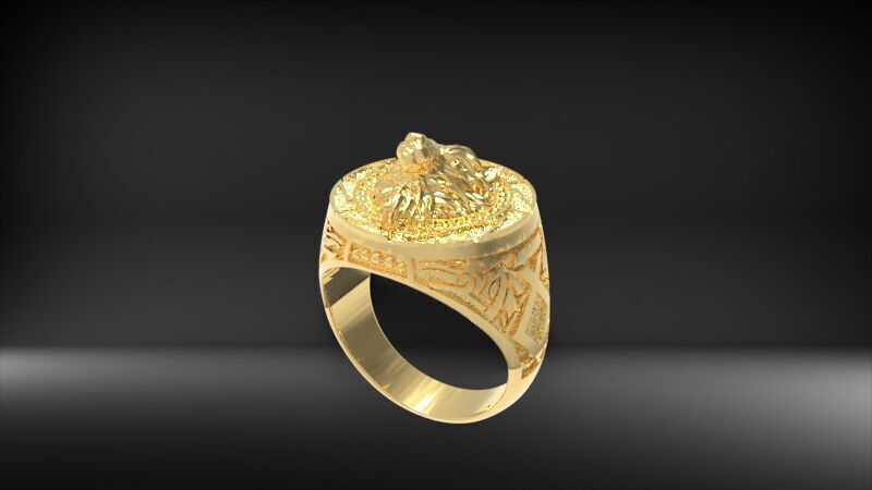 Wolf Ring 3D print model_20