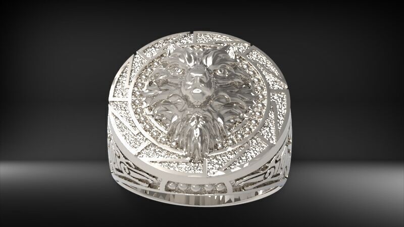 Wolf Ring 3D print model_13