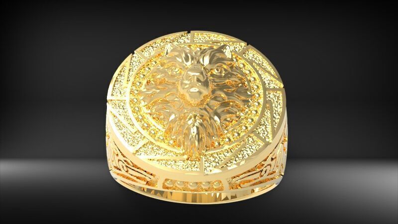 Wolf Ring 3D print model_14