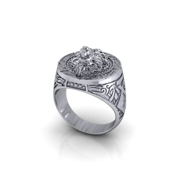 Wolf Ring 3D print model_24