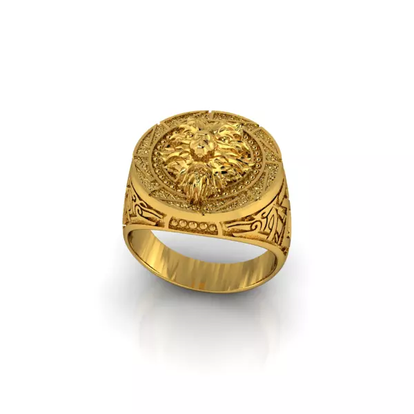 Wolf Ring 3D print model_0