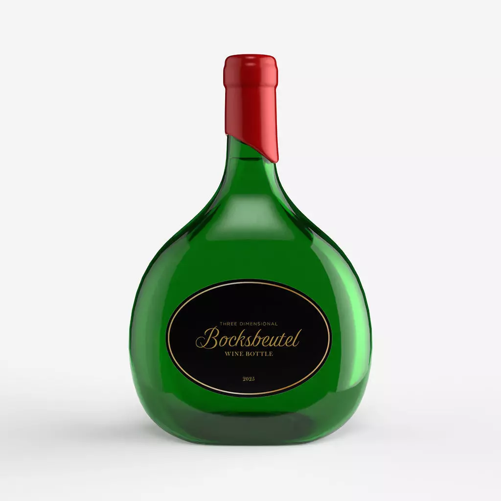 Bocksbeutel Wine Bottle 3D model