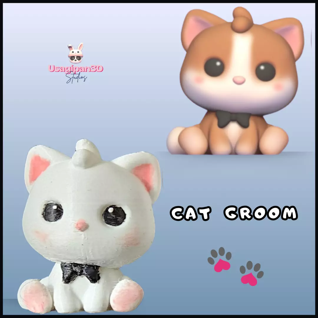 Cat Groom 3D print model_0