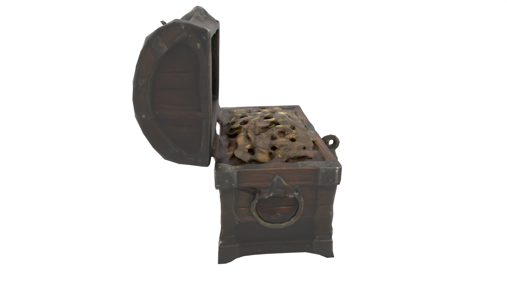 Treasure Chest 03 Low-poly 3D model_4