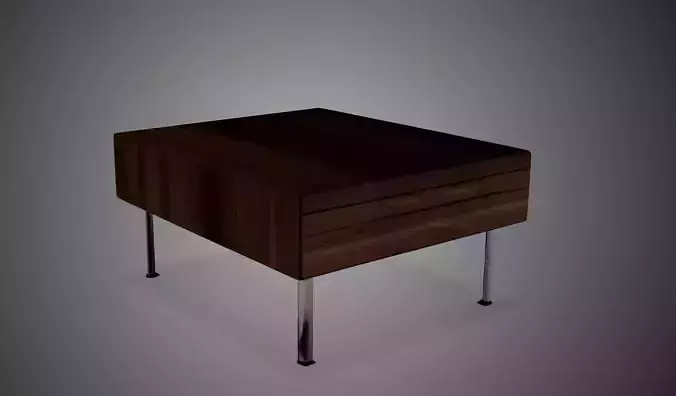 Minimalist Coffee Table Modern Wooden Design Low poly