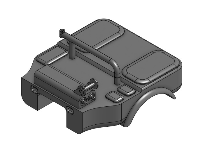 scx24 pipeline bed 3D print model_1