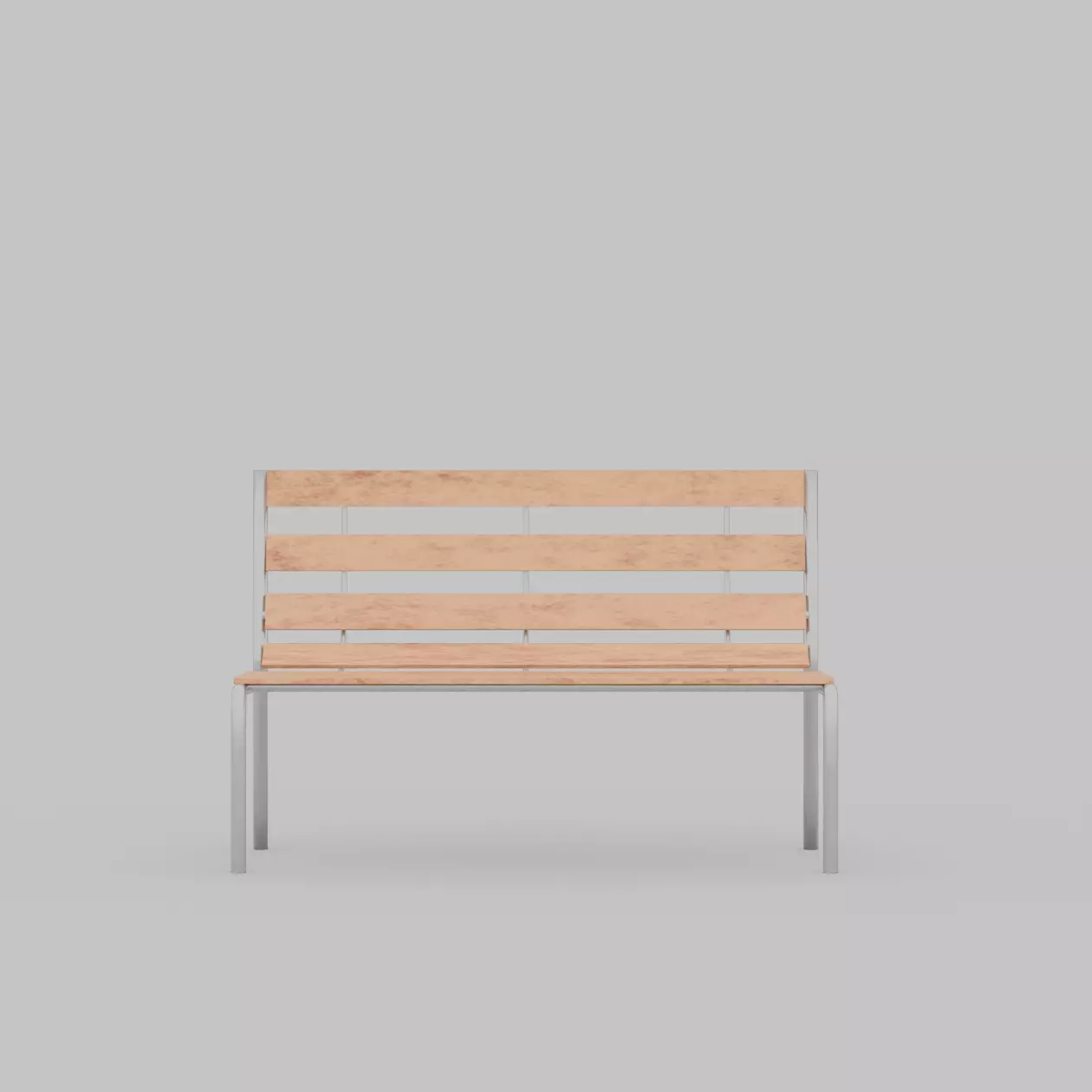 PARK BENCH Low-poly 3D model