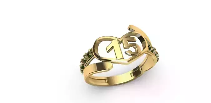 Anillo de 15 para dama-mujer 