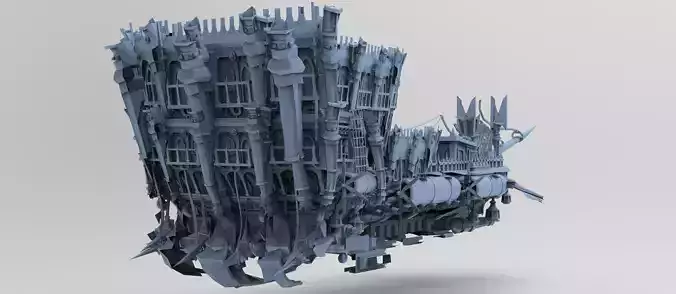 Fantasy Pirate Ship hull base 2