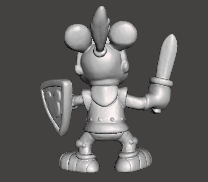 MICKEY MEDIEVAL KNIGHT FANTASY PVC FIGURE MODEL TOY SCULPTURE 3D print model_6