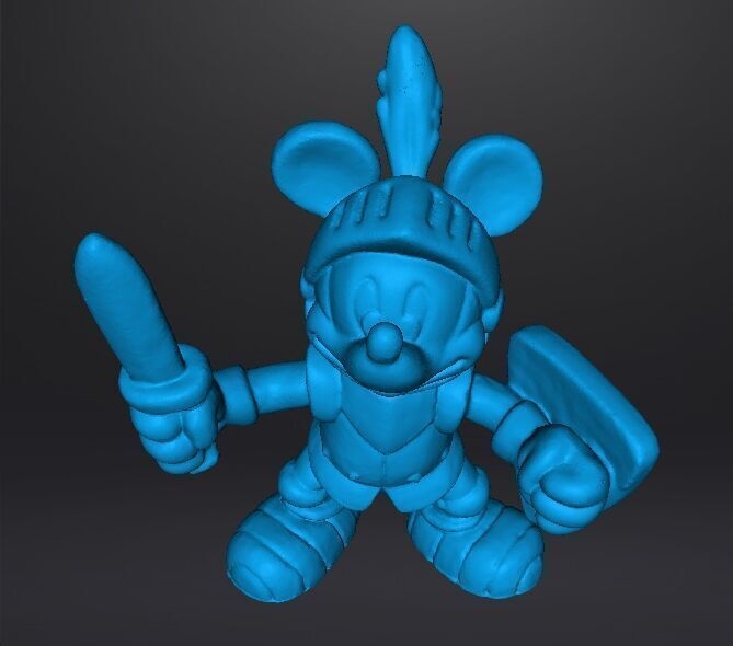 MICKEY MEDIEVAL KNIGHT FANTASY PVC FIGURE MODEL TOY SCULPTURE 3D print model_12