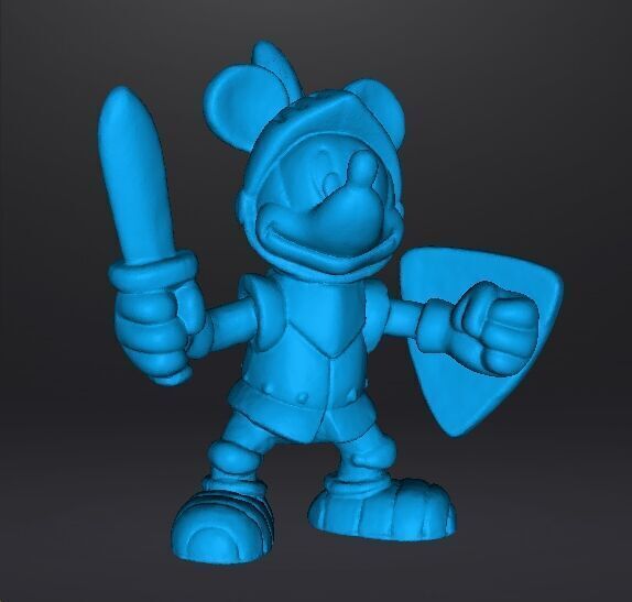 MICKEY MEDIEVAL KNIGHT FANTASY PVC FIGURE MODEL TOY SCULPTURE 3D print model_10