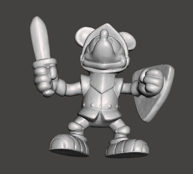MICKEY MEDIEVAL KNIGHT FANTASY PVC FIGURE MODEL TOY SCULPTURE 3D print model_8