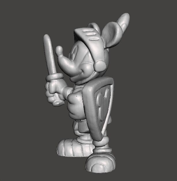 MICKEY MEDIEVAL KNIGHT FANTASY PVC FIGURE MODEL TOY SCULPTURE 3D print model_3