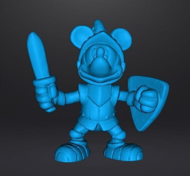 MICKEY MEDIEVAL KNIGHT FANTASY PVC FIGURE MODEL TOY SCULPTURE 3D print model_9