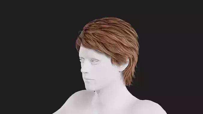 Realistic Male Hair