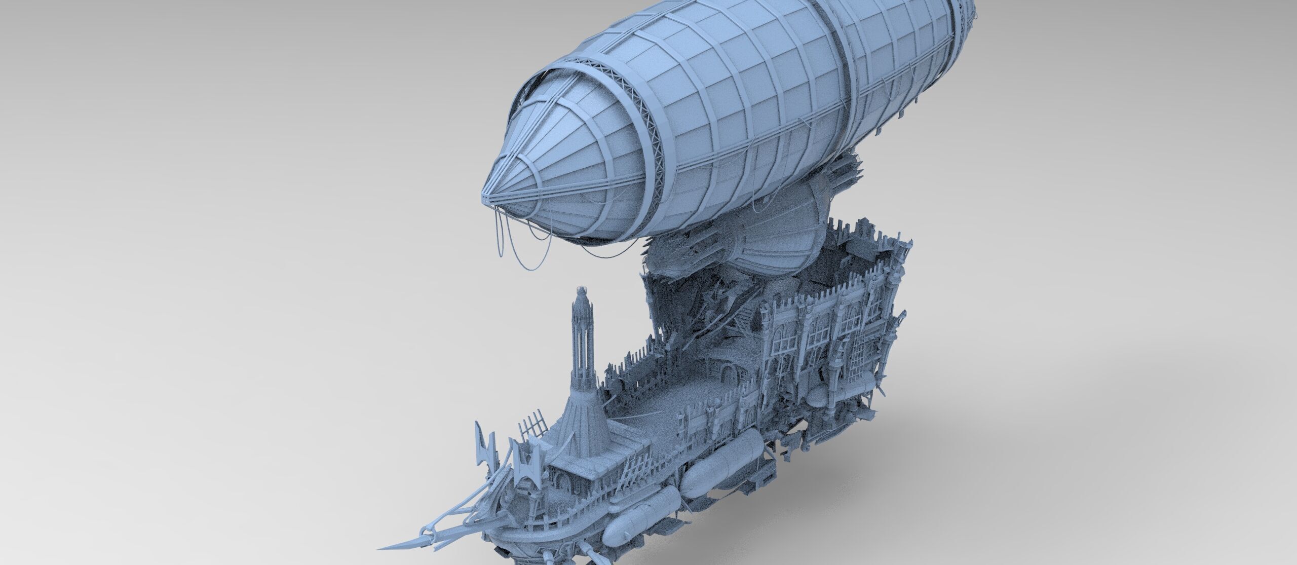 Sinbad The explorer airship  3D model_1