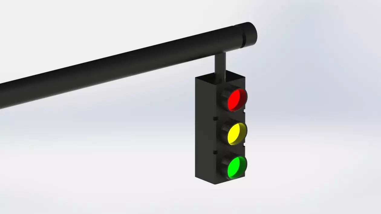 Traffic Light Free 3D model