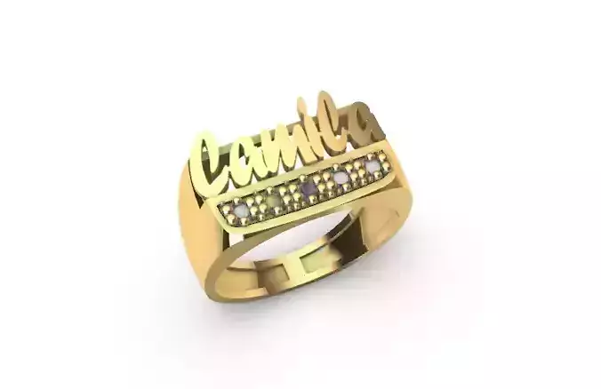 Anillo para dama-mujer 3D print model