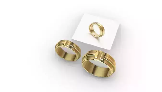 Argollas para hombre y mujer -v-  3D print model
