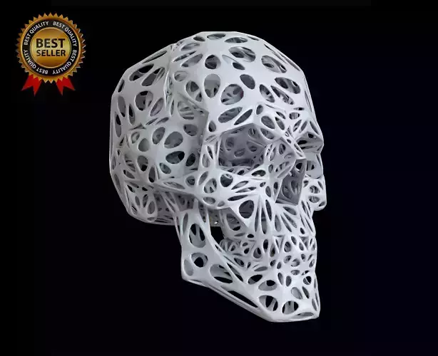 Organic Skull 3D Print model STL Lattice