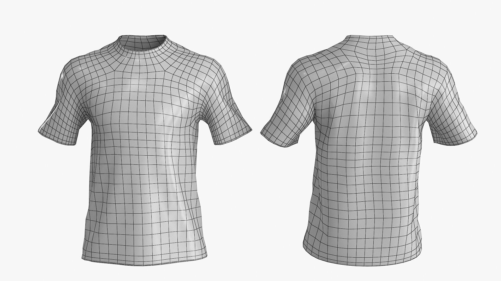 Male Denim Collection Cloth Low-poly 3D model_39