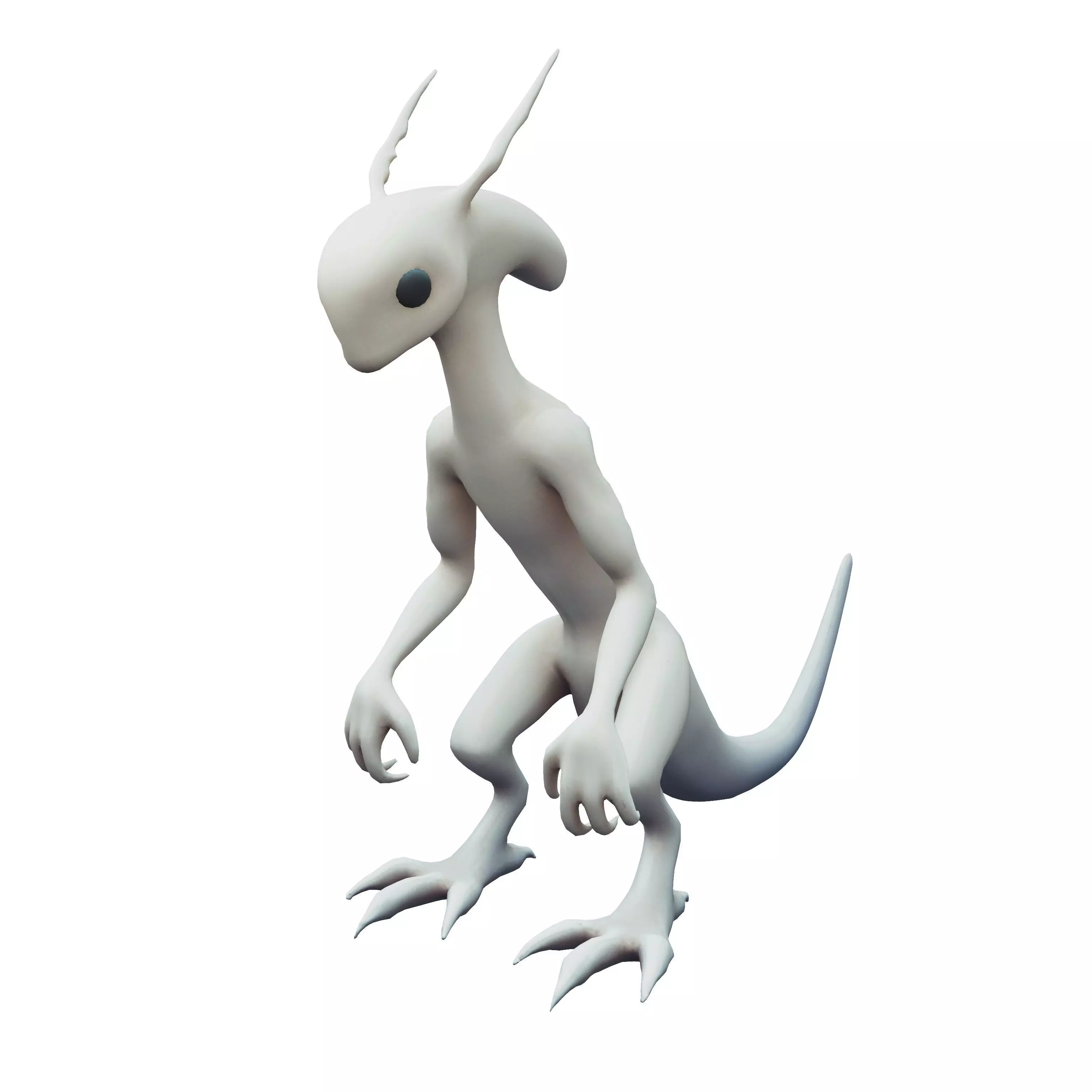 Cartoon Monster v6 001 Low-poly 3D model