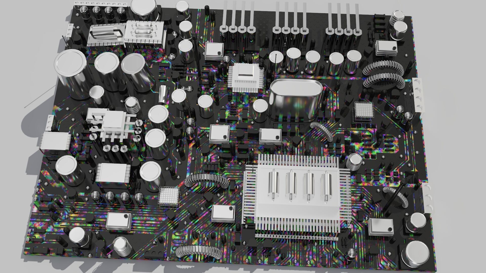 Circuit city multicolors 3D model_7