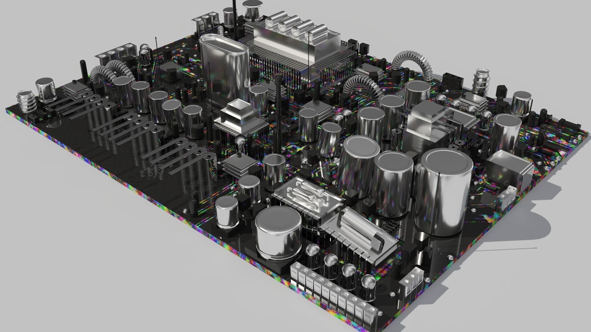 Circuit city multicolors 3D model_5