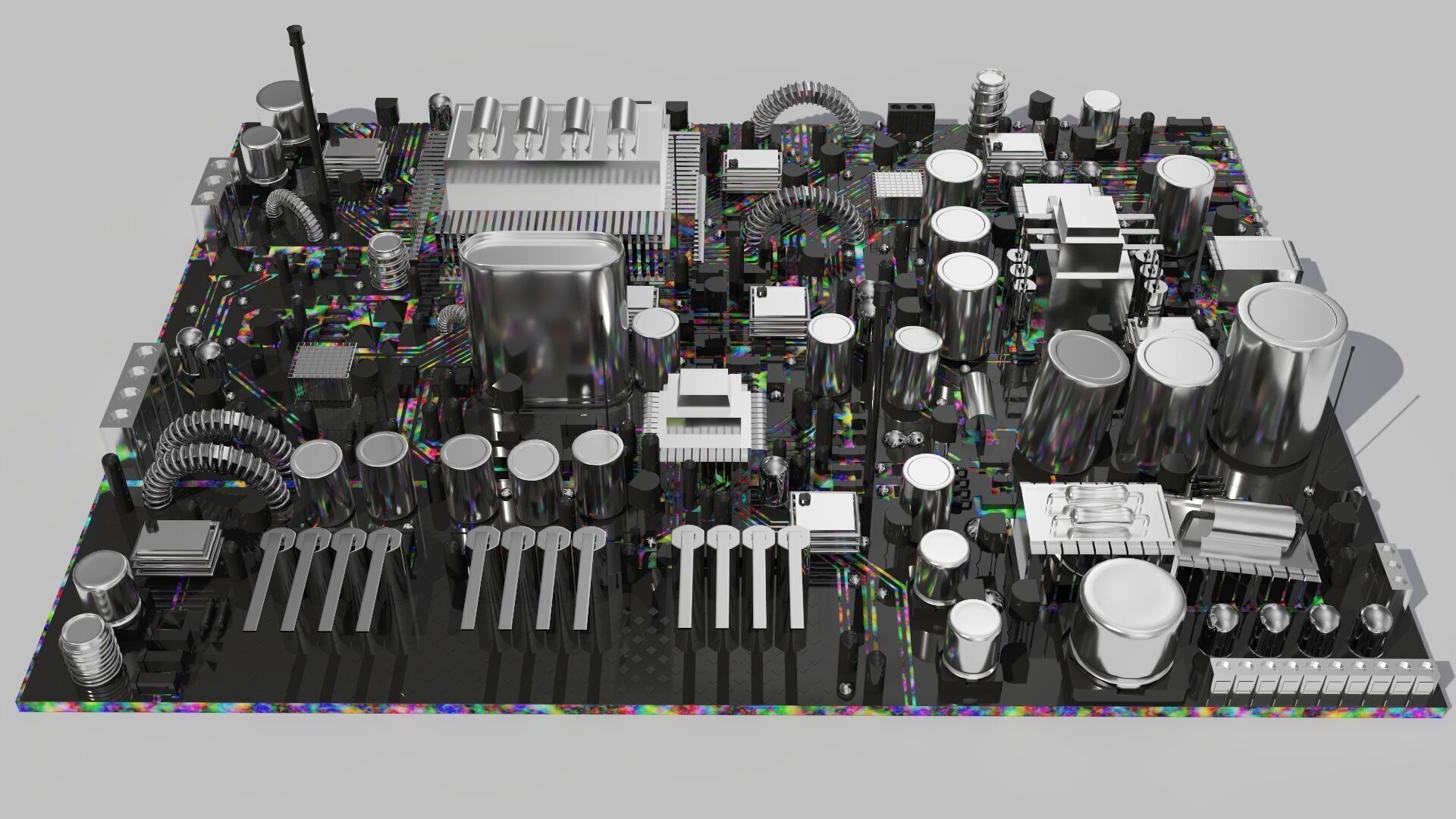 Circuit city multicolors 3D model_4