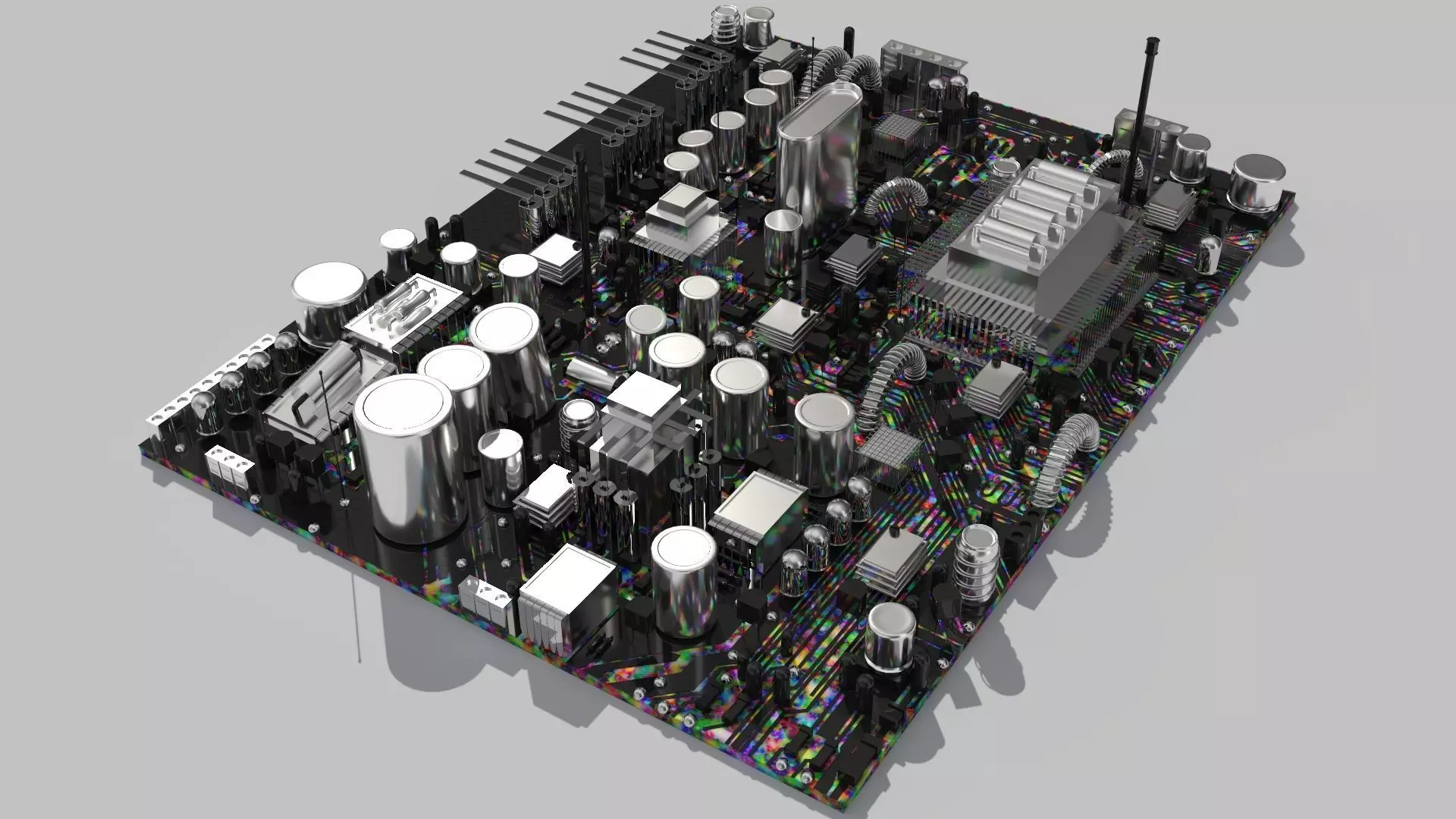 Circuit city multicolors 3D model_0