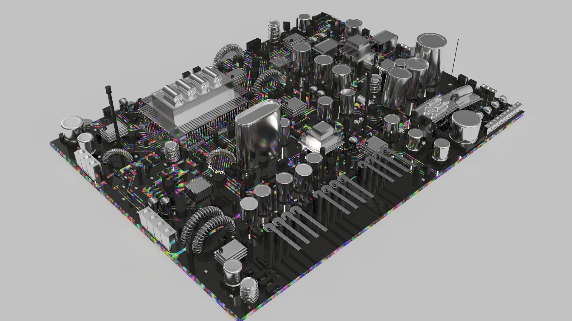 Circuit city multicolors 3D model_3