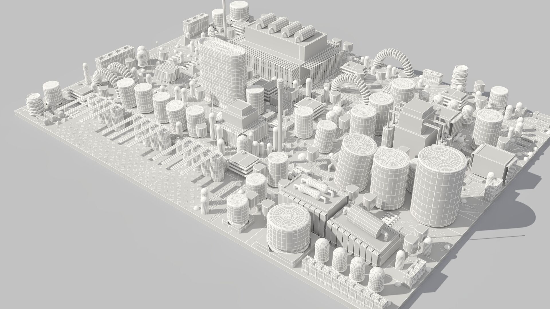 Circuit city multicolors 3D model_12