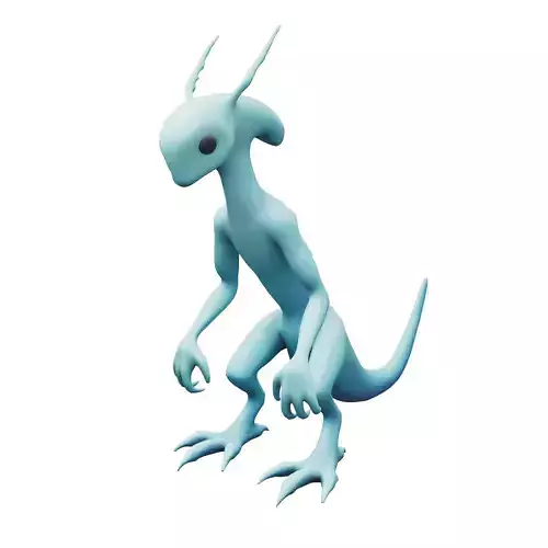 Cartoon Monster v6 002 Low-poly 3D model