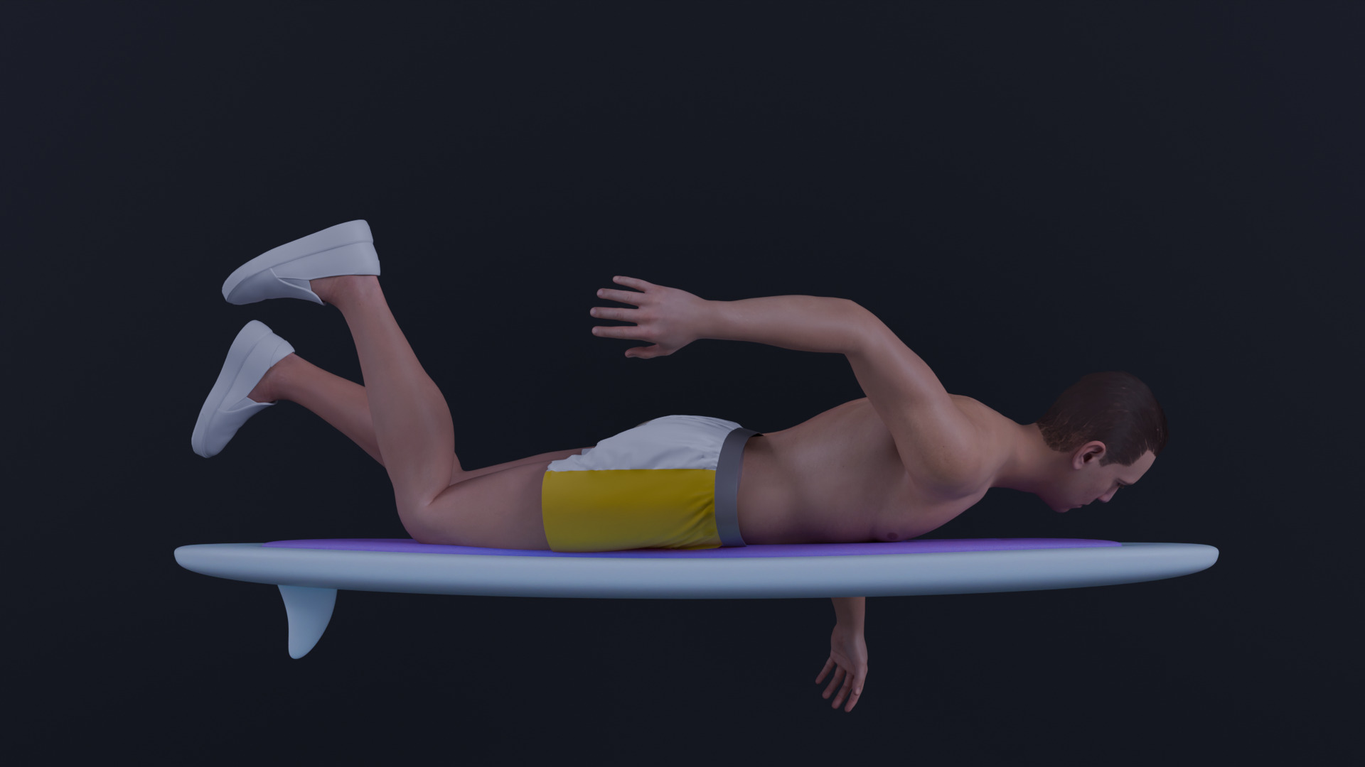 Surfboard 3D model_4