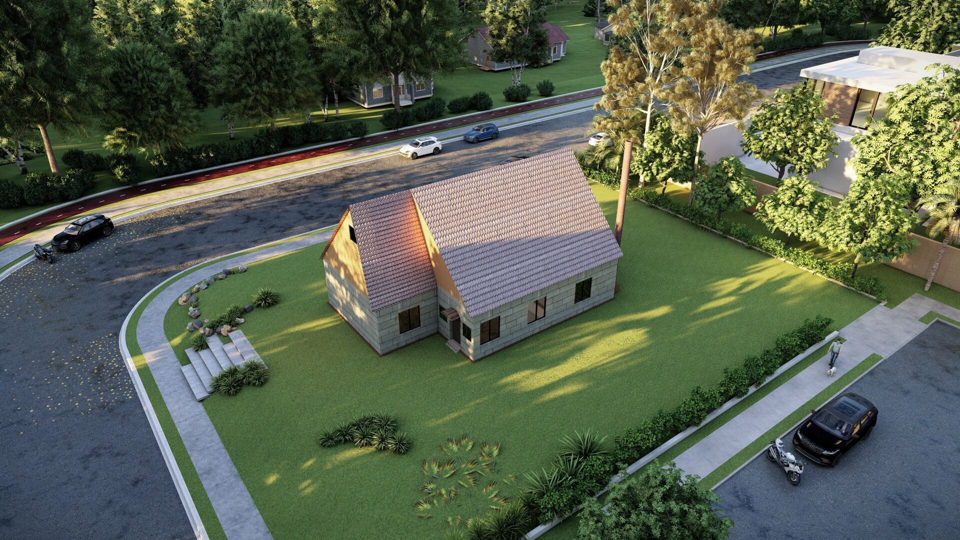 Country house No51 SketchApp  Lumion Free low-poly 3D model_4