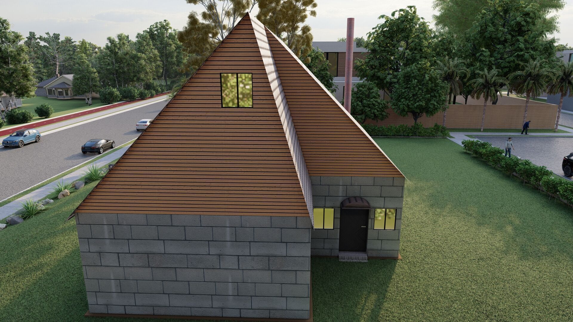 Country house No51 SketchApp  Lumion Free low-poly 3D model_8