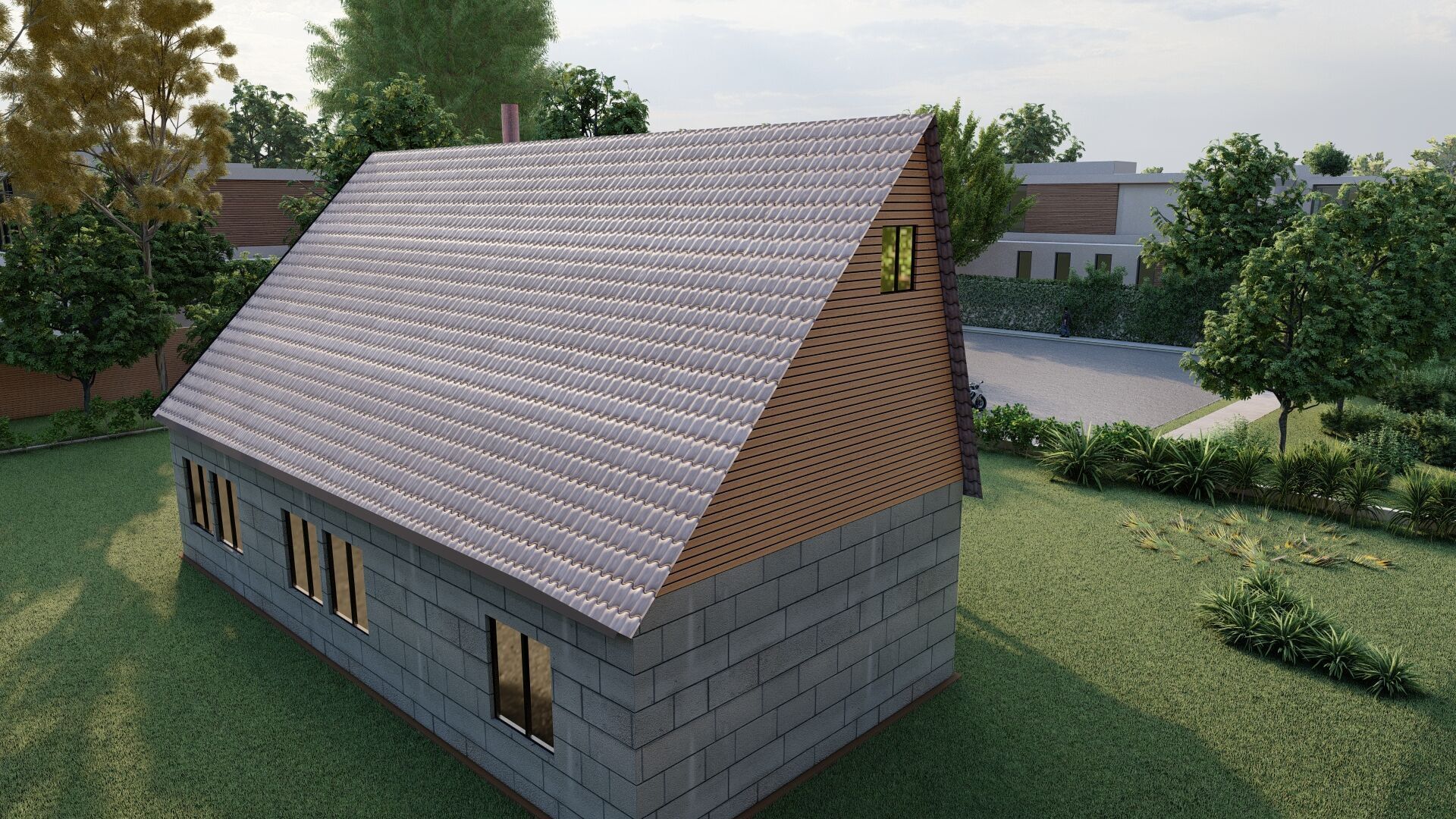 Country house No51 SketchApp  Lumion Free low-poly 3D model_9