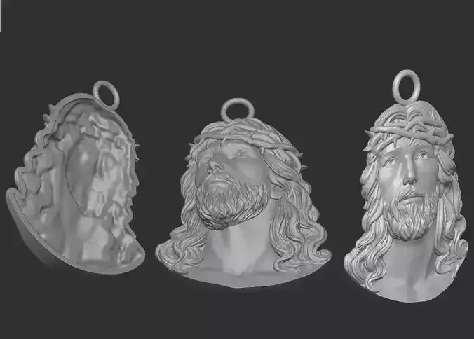  Jesus Face 3D print model