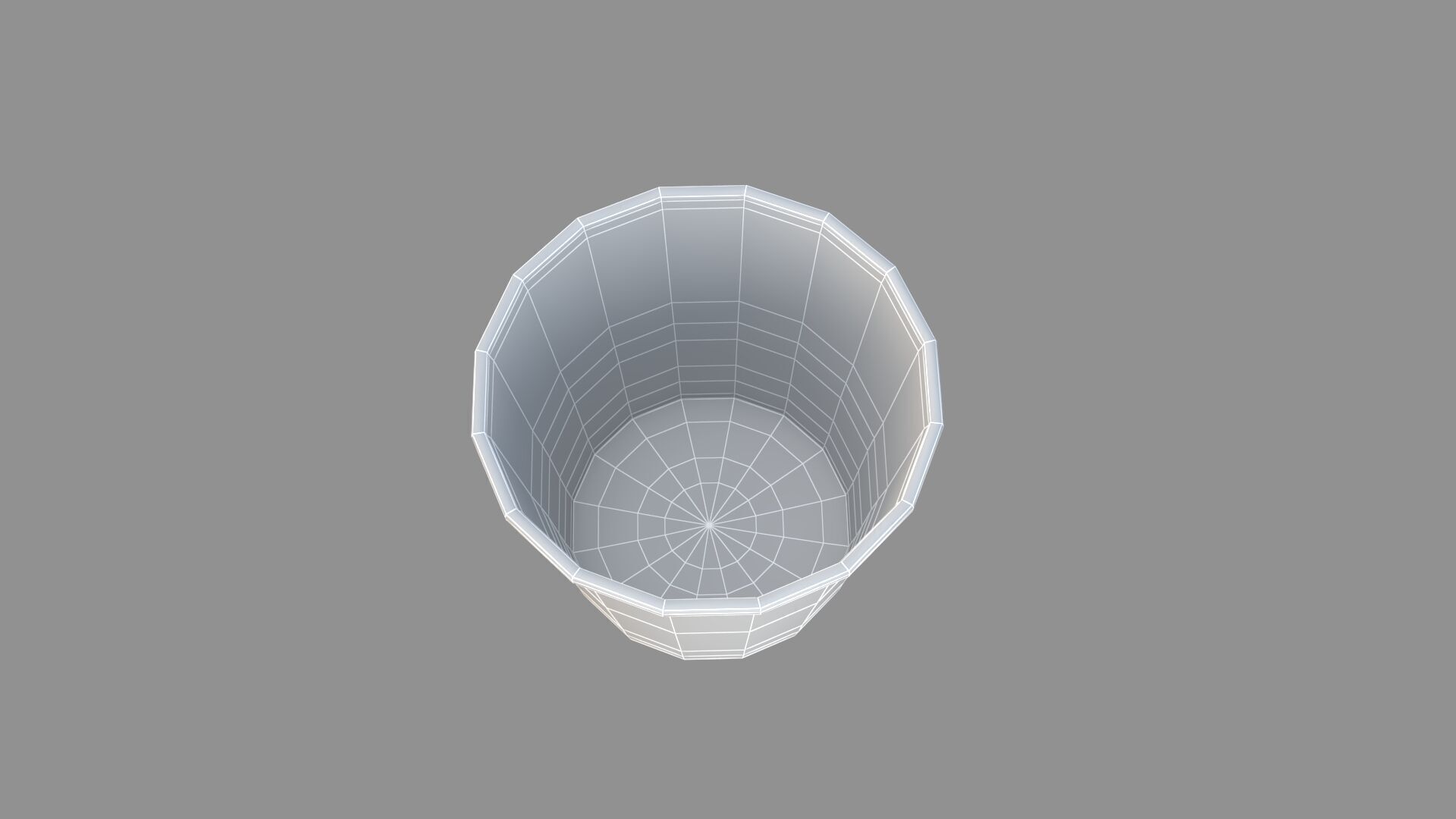 popcorn tub silver 3D model_6