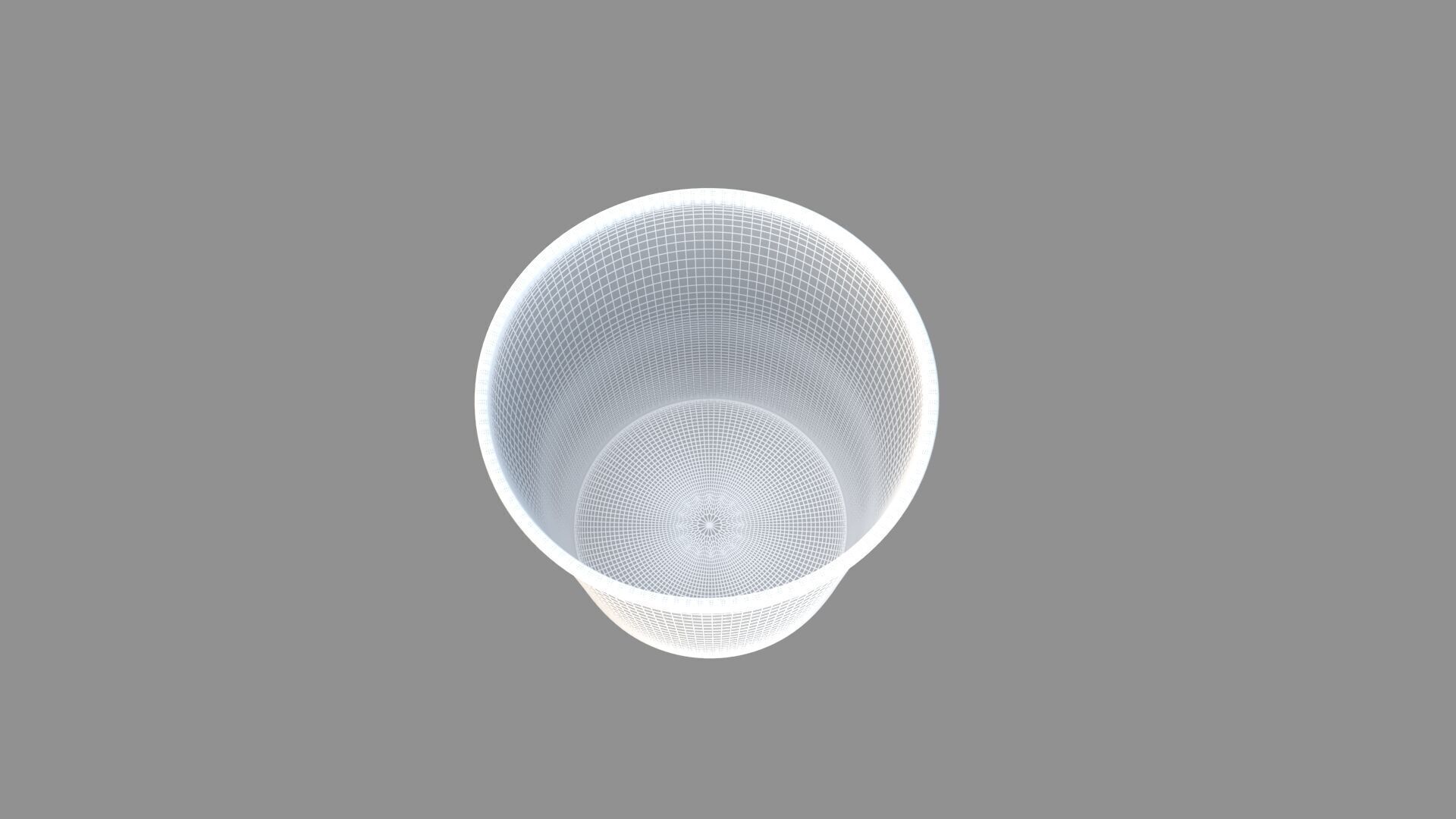 popcorn tub silver 3D model_5