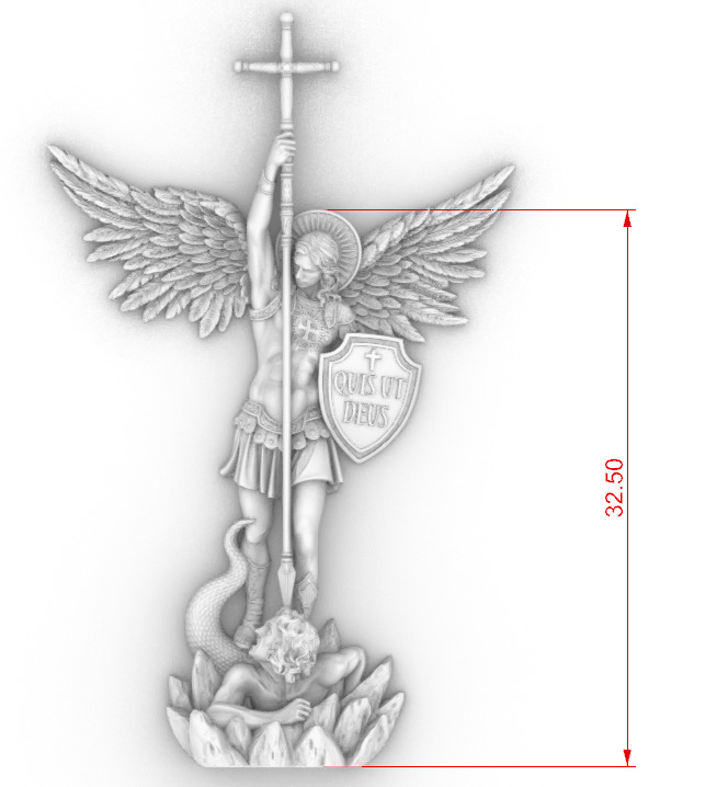 Archangel Michael 3D print model_2