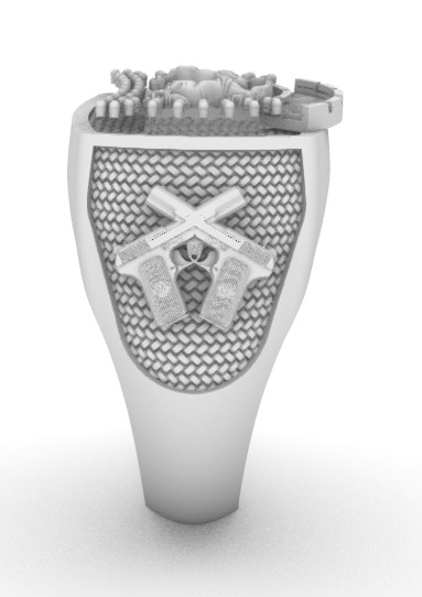 Anillo Herradura Caballo  9Gramos 3D print model_1