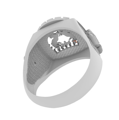 Anillo Herradura Caballo  9Gramos 3D print model_2