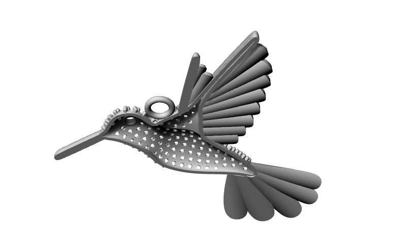 Dije Colibri 7Gramos 3D print model_3