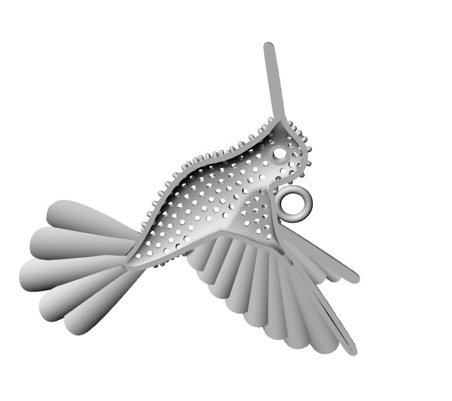 Dije Colibri 7Gramos 3D print model_2