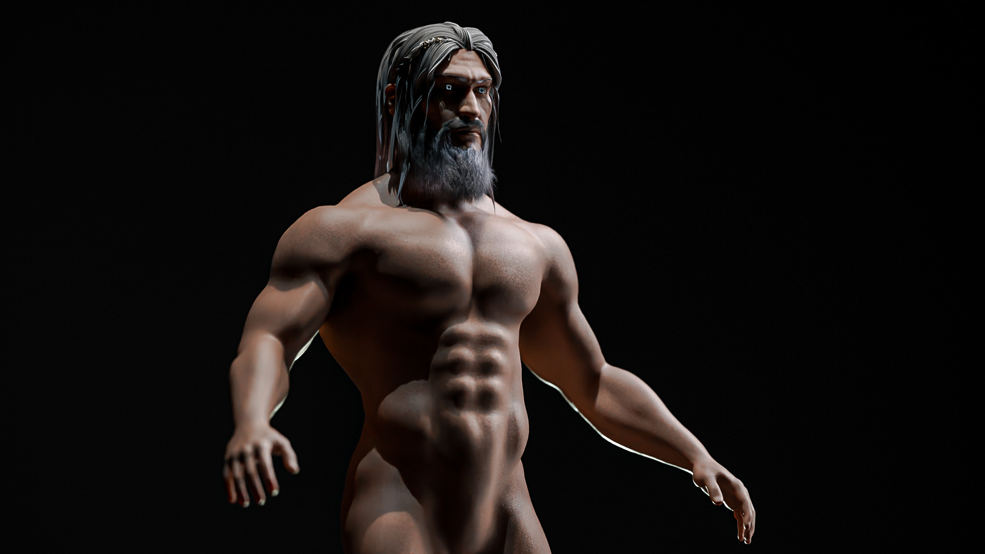 Ultra High Quality GodLike Character - Ready For Animation Low-poly 3D model_4